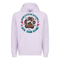 Lilac just a girl who loves all her dogs Premium Hoodie - MaliasSmallBusiness