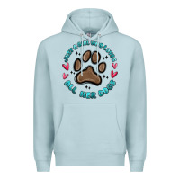 Blue Mist just a girl who loves all her dogs Premium Hoodie - MaliasSmallBusiness