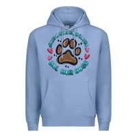 Colony Blue just a girl who loves all her dogs Premium Hoodie - MaliasSmallBusiness