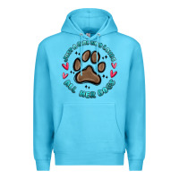 Ocean Blue just a girl who loves all her dogs Premium Hoodie - MaliasSmallBusiness