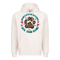 Pale Pink just a girl who loves all her dogs Premium Hoodie - MaliasSmallBusiness