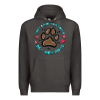 Smoke just a girl who loves all her dogs Premium Hoodie - MaliasSmallBusiness