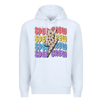 White sped crew Premium Hoodie - MaliasSmallBusiness