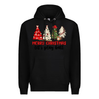 Black merry christmas let s play ball baseball Premium Hoodie - MaliasSmallBusiness