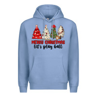 Colony Blue merry christmas let s play ball baseball Premium Hoodie - MaliasSmallBusiness