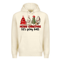 Sandshell merry christmas let s play ball baseball Premium Hoodie - MaliasSmallBusiness