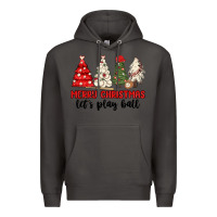 Smoke merry christmas let s play ball baseball Premium Hoodie - MaliasSmallBusiness