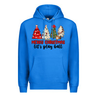 True Royal merry christmas let s play ball baseball Premium Hoodie - MaliasSmallBusiness