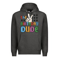 Charcoal Heather the birthday dude Premium Hoodie - MaliasSmallBusiness