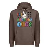 Coffee the birthday dude Premium Hoodie - MaliasSmallBusiness