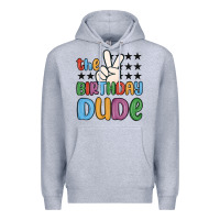Heather Grey the birthday dude Premium Hoodie - MaliasSmallBusiness