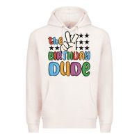 Pale Pink the birthday dude Premium Hoodie - MaliasSmallBusiness