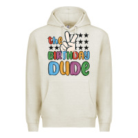 Oatmeal Heather the birthday dude Premium Hoodie - MaliasSmallBusiness
