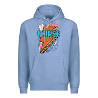 Colony Blue nurse lightning bolt Premium Hoodie - MaliasSmallBusiness