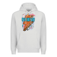 Dove Grey nurse lightning bolt Premium Hoodie - MaliasSmallBusiness