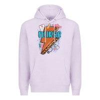 Lilac nurse lightning bolt Premium Hoodie - MaliasSmallBusiness