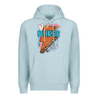 Blue Mist nurse lightning bolt Premium Hoodie - MaliasSmallBusiness