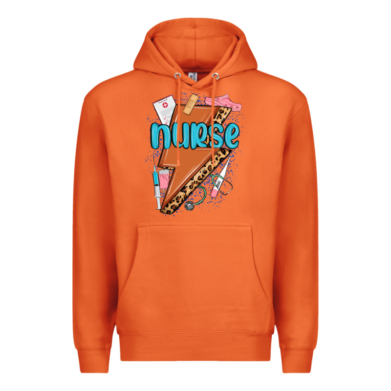 Nurse Lightning Bolt Premium Hoodie by MaliasSmallBusiness | Teevron