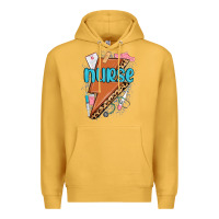 Mustard nurse lightning bolt Premium Hoodie - MaliasSmallBusiness