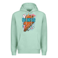 Seafoam nurse lightning bolt Premium Hoodie - MaliasSmallBusiness