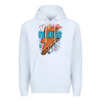 White nurse lightning bolt Premium Hoodie - MaliasSmallBusiness