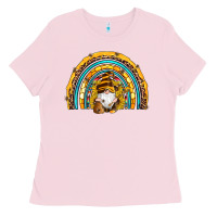 Bubblegum Pink western bee gnomes sunflowers beehive honeycomb leopard turquoise sera Ladies Tee - Artiststas