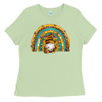 Matcha western bee gnomes sunflowers beehive honeycomb leopard turquoise sera Ladies Tee - Artiststas