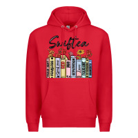 Red swiftea books Premium Hoodie - MaliasSmallBusiness