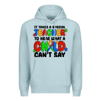 Blue Mist it takes a special teacher to hear what a child ca Premium Hoodie - MaliasSmallBusiness