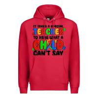 Cardinal it takes a special teacher to hear what a child ca Premium Hoodie - MaliasSmallBusiness