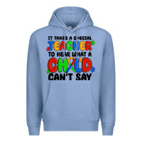 Colony Blue it takes a special teacher to hear what a child ca Premium Hoodie - MaliasSmallBusiness