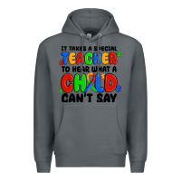 Rock it takes a special teacher to hear what a child ca Premium Hoodie - MaliasSmallBusiness
