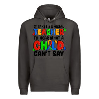Smoke it takes a special teacher to hear what a child ca Premium Hoodie - MaliasSmallBusiness