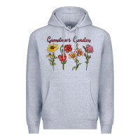 Heather Grey grandma's garden Premium Hoodie - MaliasSmallBusiness