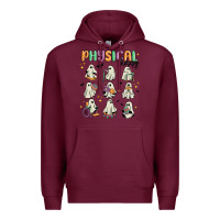 Burgundy physical therapy Premium Hoodie - MaliasSmallBusiness