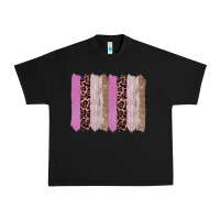 Black pink glitter leopard brushstroke background Urban Heavy Tee - RanaPortraitStore