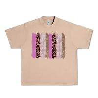 Burro pink glitter leopard brushstroke background Urban Heavy Tee - RanaPortraitStore