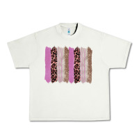Pistachio pink glitter leopard brushstroke background Urban Heavy Tee - RanaPortraitStore