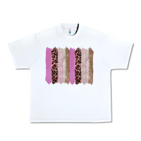 White pink glitter leopard brushstroke background Urban Heavy Tee - RanaPortraitStore