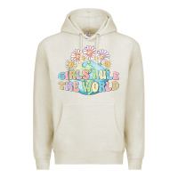 Oatmeal Heather girls run the world Premium Hoodie - MaliasSmallBusiness