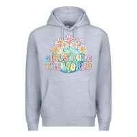 Heather Grey girls run the world Premium Hoodie - MaliasSmallBusiness
