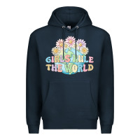 Navy girls run the world Premium Hoodie - MaliasSmallBusiness