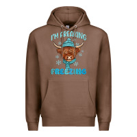Chestnut i'm freaking freezing Premium Hoodie - MaliasSmallBusiness