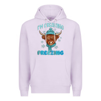Lilac i'm freaking freezing Premium Hoodie - MaliasSmallBusiness