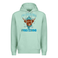 Seafoam i'm freaking freezing Premium Hoodie - MaliasSmallBusiness