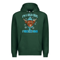 Sports Green i'm freaking freezing Premium Hoodie - MaliasSmallBusiness