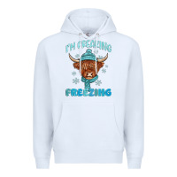 White i'm freaking freezing Premium Hoodie - MaliasSmallBusiness