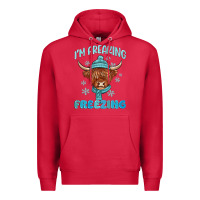 Cardinal i'm freaking freezing Premium Hoodie - MaliasSmallBusiness