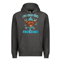 Charcoal Heather i'm freaking freezing Premium Hoodie - MaliasSmallBusiness