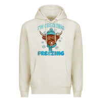 Oatmeal Heather i'm freaking freezing Premium Hoodie - MaliasSmallBusiness